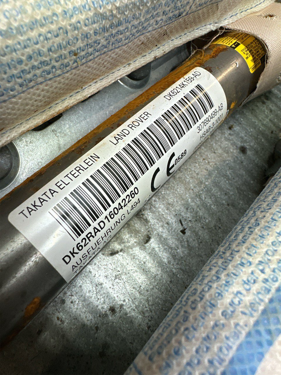 Airbag a tendina laterale destro Land Rover Sport (L494 - 2015) cod: 307690499-AB - F&P CRASH SRLS - Ricambi Usati