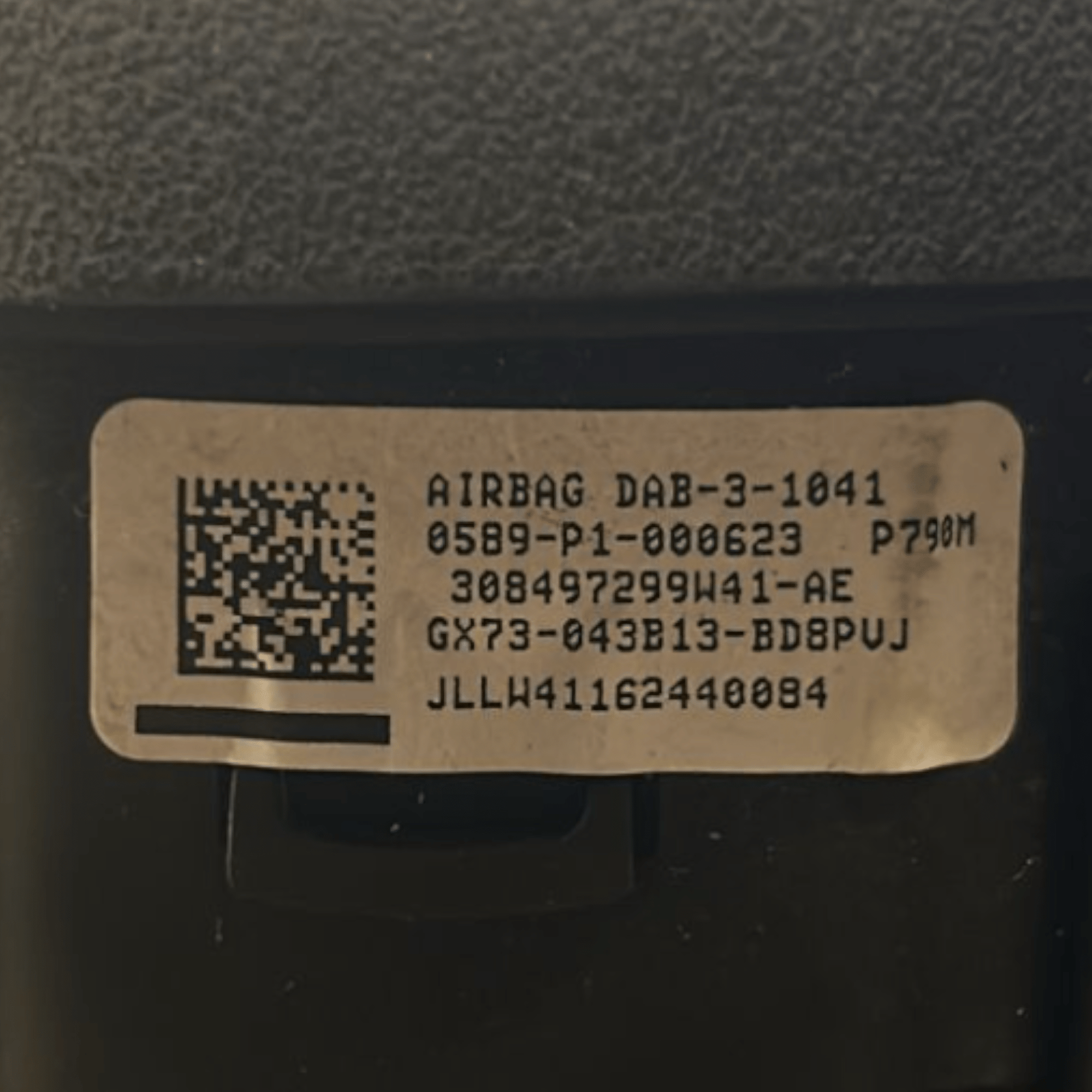 AirBag Volante Jaguar F - Pace (X761) cod.GX73 - 043B13 - BD (2016 > ) - F&P CRASH SRLS - Ricambi Usati