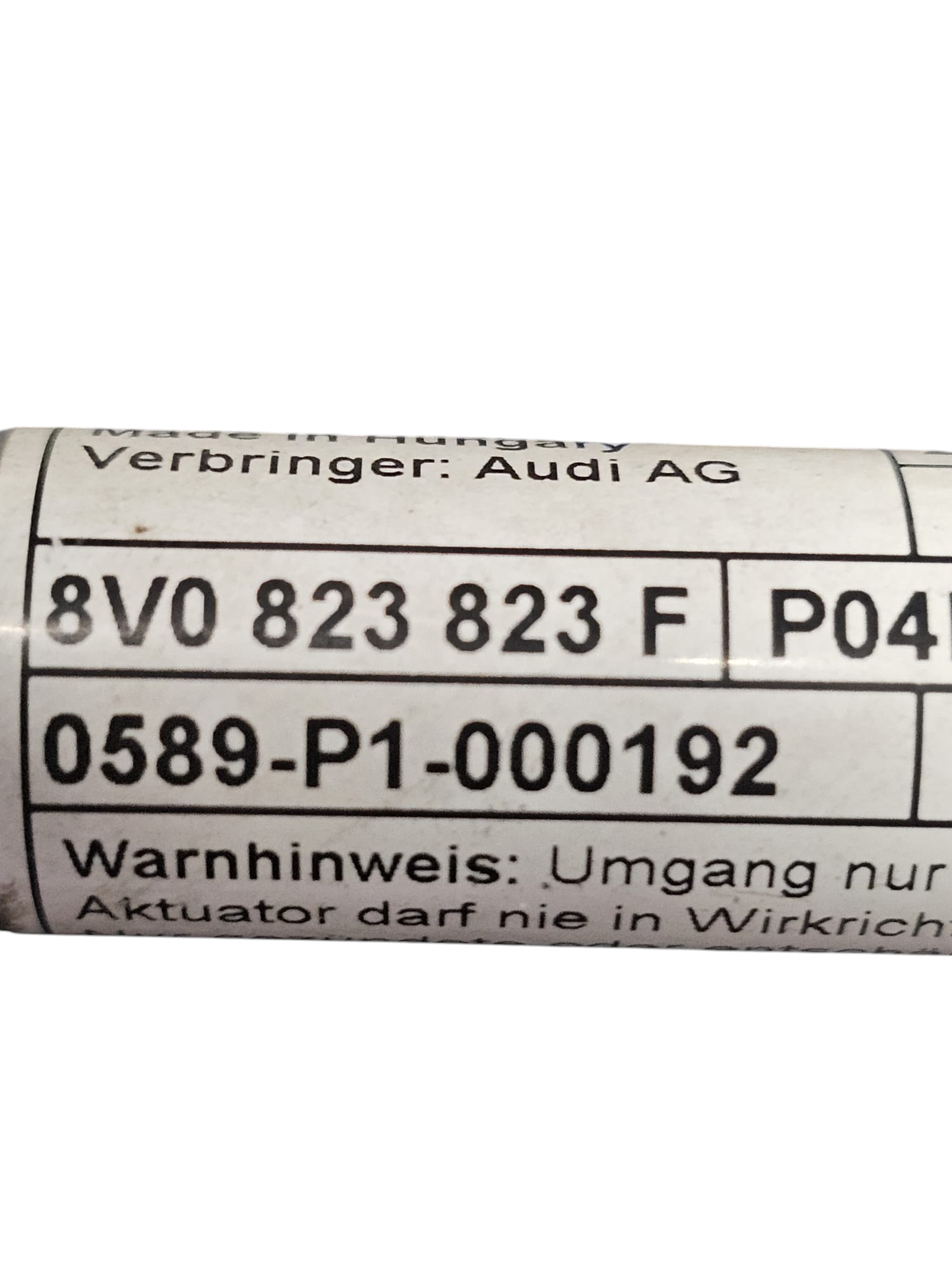 Pretensionator / bisagra izquierda Audi A3 8V COD: 8V0823301 (2012-2020)