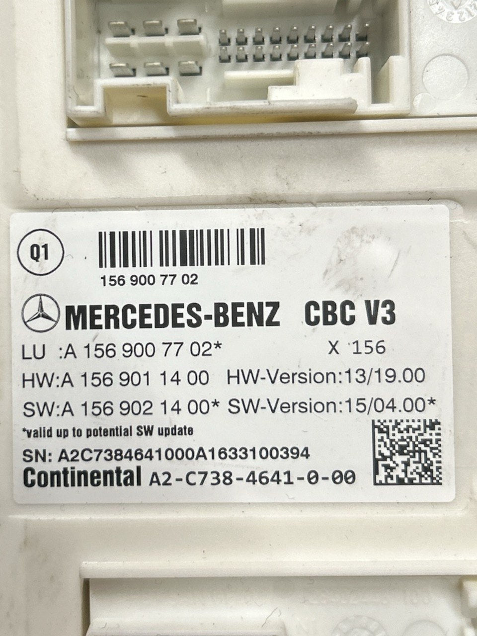 Centralina Comfort Mercedes Benz Classe A (W176) 1.5 Diesel (2012 > 2018) cod.A1569007702 - F&P CRASH SRLS - Ricambi Usati
