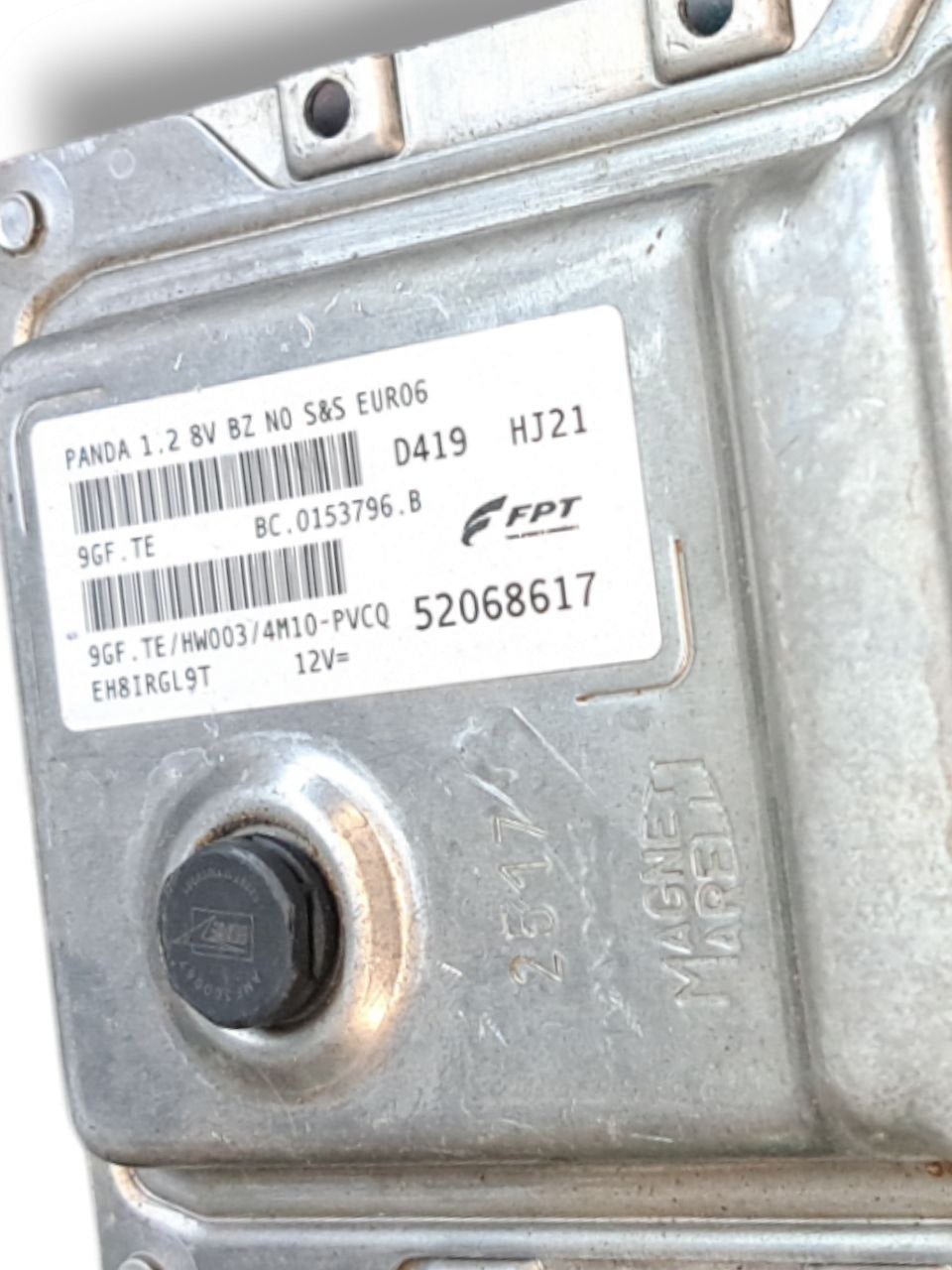 Centralina Ecu Motore Fiat Panda 312 1.2 Benzina (2012>) COD:52068617 - F&P CRASH SRLS - Ricambi Usati