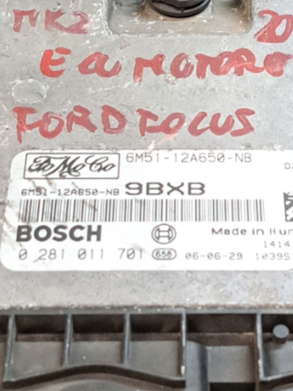 Centralina ECU Motore Ford Focus 1.6 Diesel (2006) COD:6M51-12A650-NB - F&P CRASH SRLS - Ricambi Usati