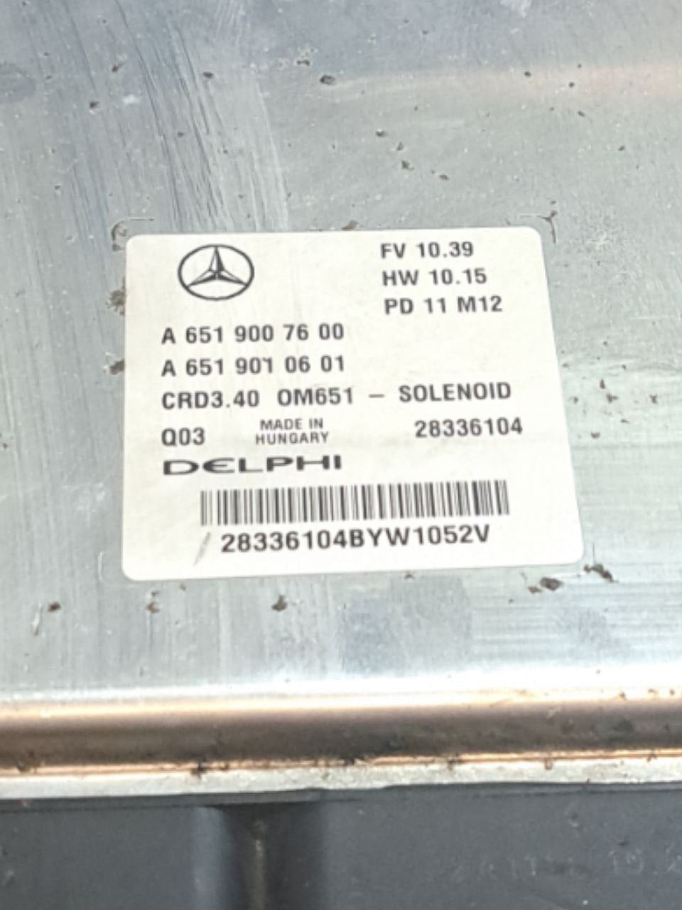 Centralina ECU Motore Mercedes - Benz Classe B W246 1.8 diesel COD:A6519007600 (2012 - 2018) - F&P CRASH SRLS - Ricambi Usati