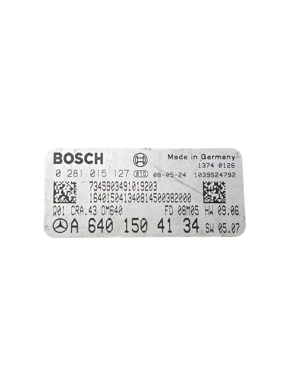 Centralina ECU Motore Mercedes Classe B W245 2.0 Diesel Cod:A6401504134 (2005 - 2011) - F&P CRASH SRLS - Ricambi Usati