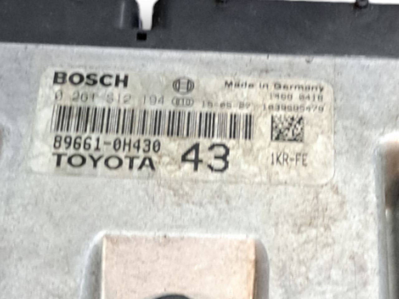 Centralina Ecu Motore Toyota Aygo 1.0 Benzina (2016) COD:0261S12194-89661-0H430 - F&P CRASH SRLS - Ricambi Usati