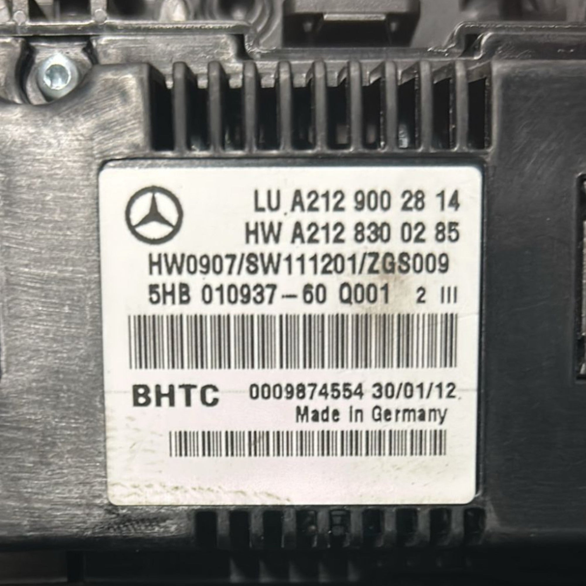 Comandi Clima Mercedes Benz Classe E W212 cod:A2129002814 (2009 > 2016) - F&P CRASH SRLS - Ricambi Usati