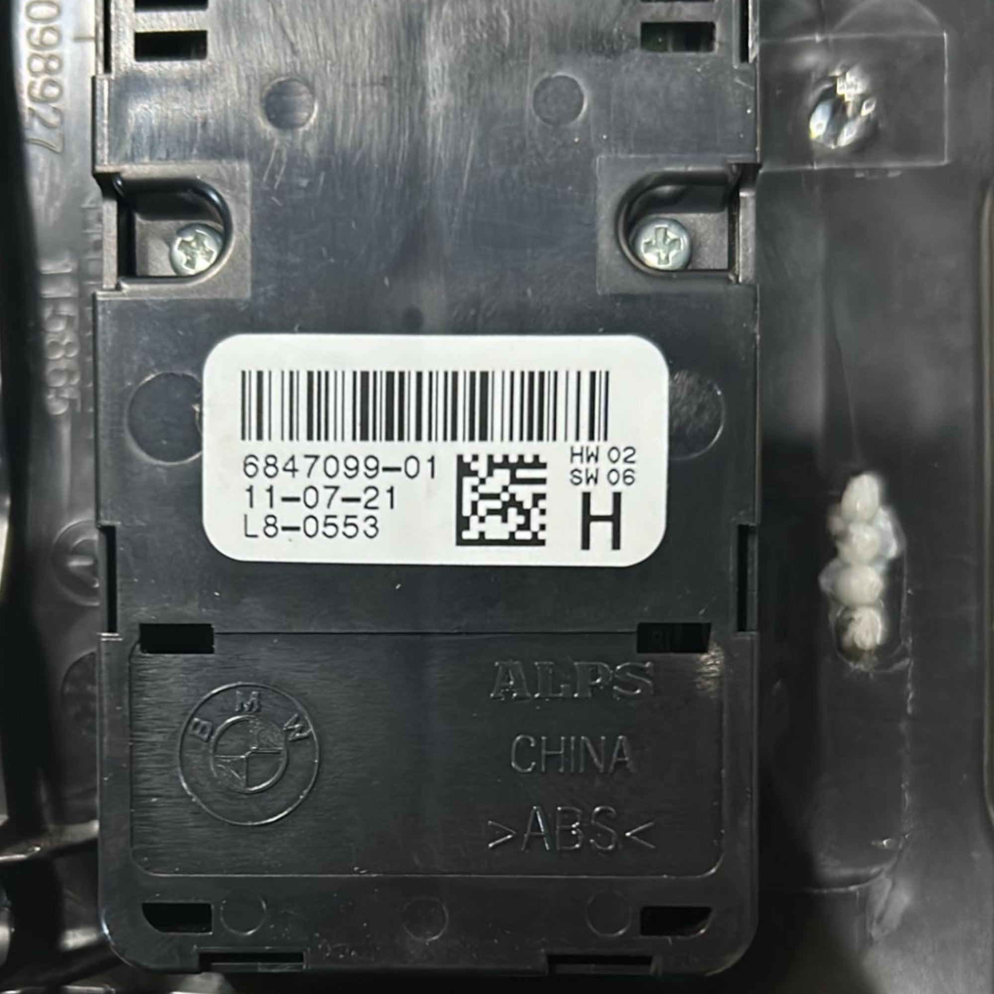 Comando Alzavetro Anteriore Sinistro Bmw X3 G01 cod:6847099 - 01 (2017 > 2024) - F&P CRASH SRLS - Ricambi Usati