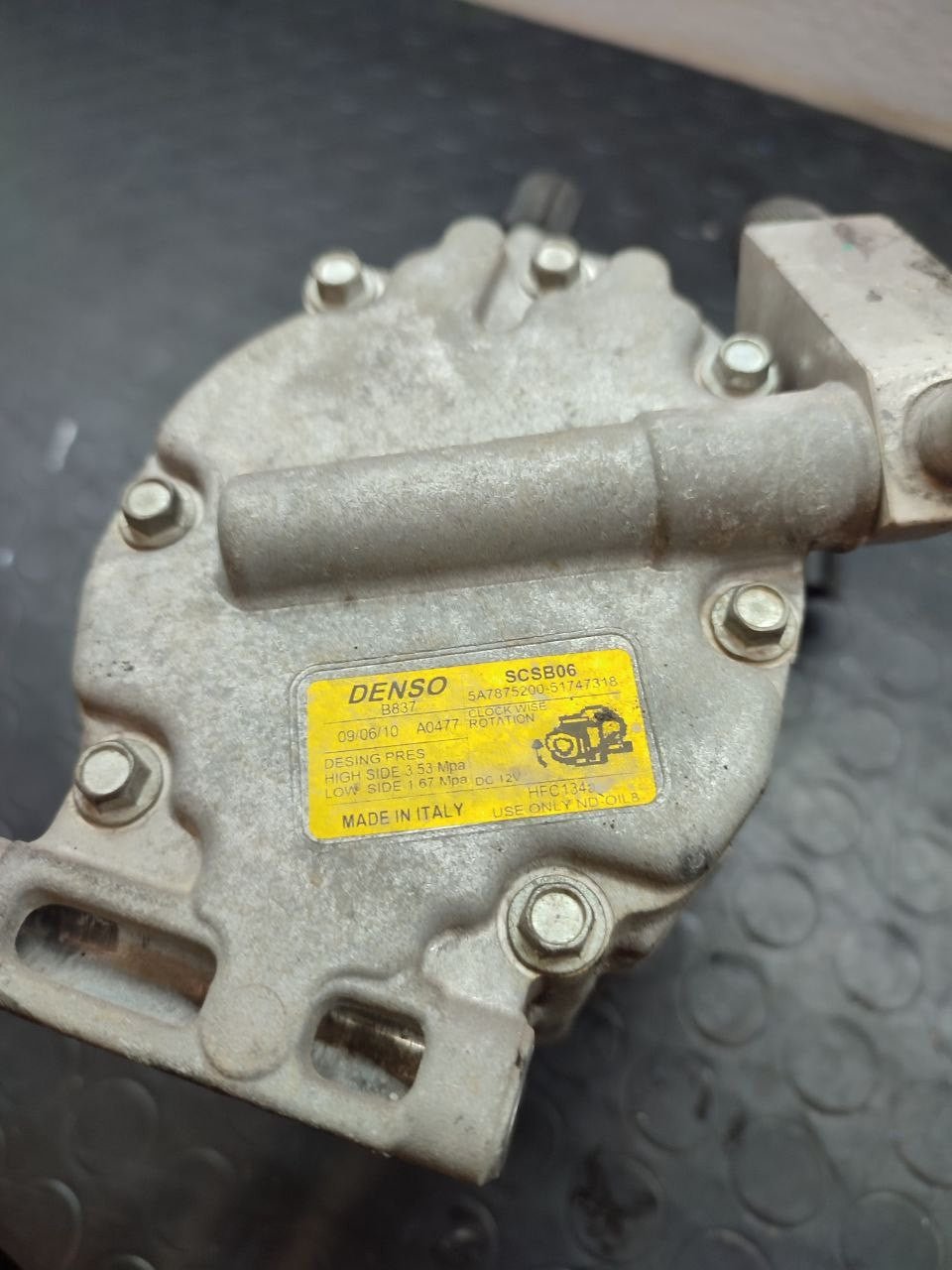 Compressore clima a/c Fiat Bravo II 1.9 multijet cod 51747318 - F&P CRASH SRLS - Ricambi Usati