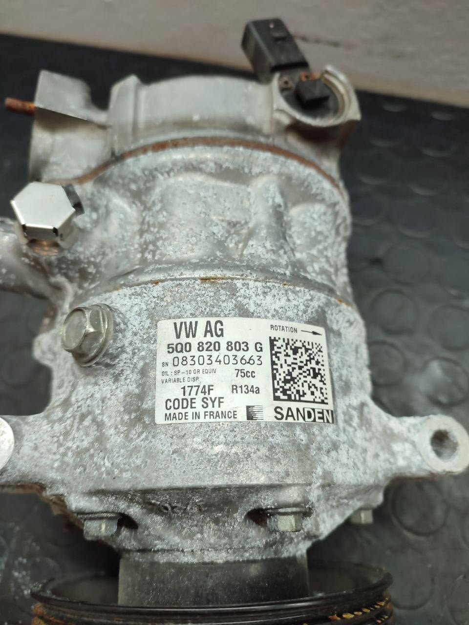 Compressore clima a/c Volkswagen Polo 1.2 tsi cod 5q0820803g - F&P CRASH SRLS - Ricambi Usati