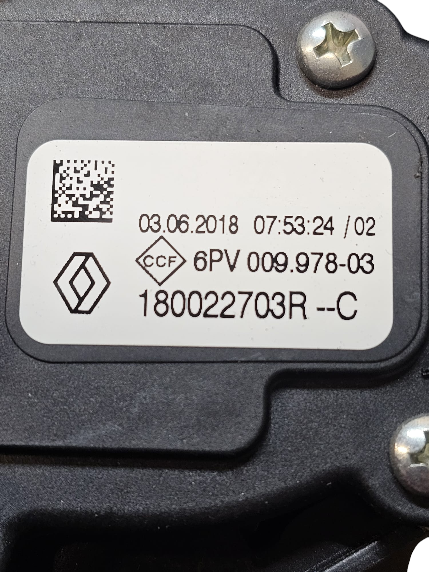 Dacia Sandero Acelerator Pedal (2012-2020) COD: 6PV00997803