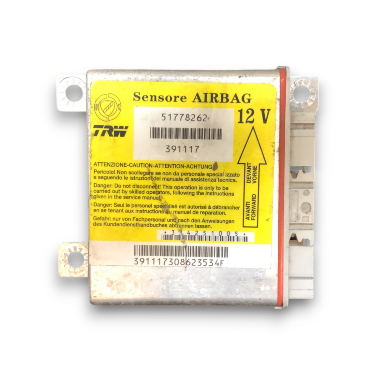 Fiat Panda II 169 Unidad de control de airbag (2003&gt; 2012) COD: 51778262