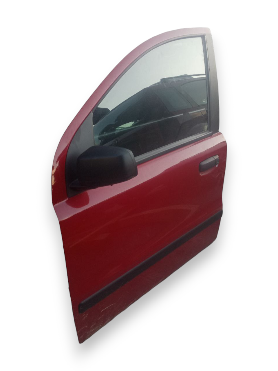 Puerta frontal roja / puerta delantera (izquierda) Fiat Panda 169 (2007)