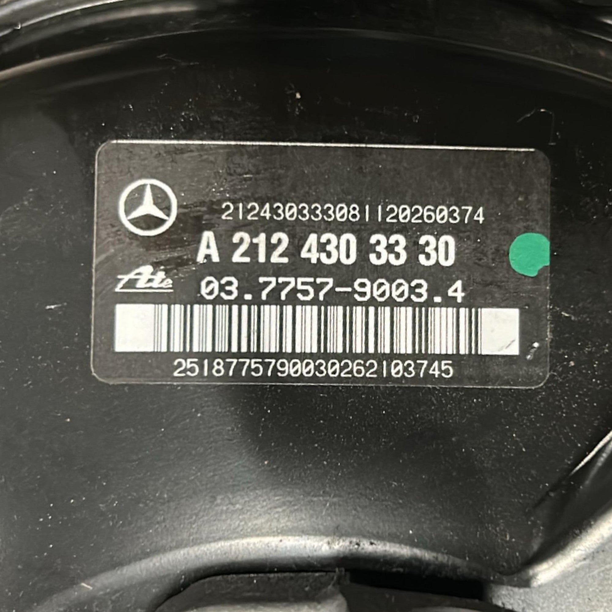 Pompa Servofreno Mercedes Benz Classe E (W212) cod.A2124303330 2.2 Diesel (2009 > 2016 - F&P CRASH SRLS - Ricambi Usati