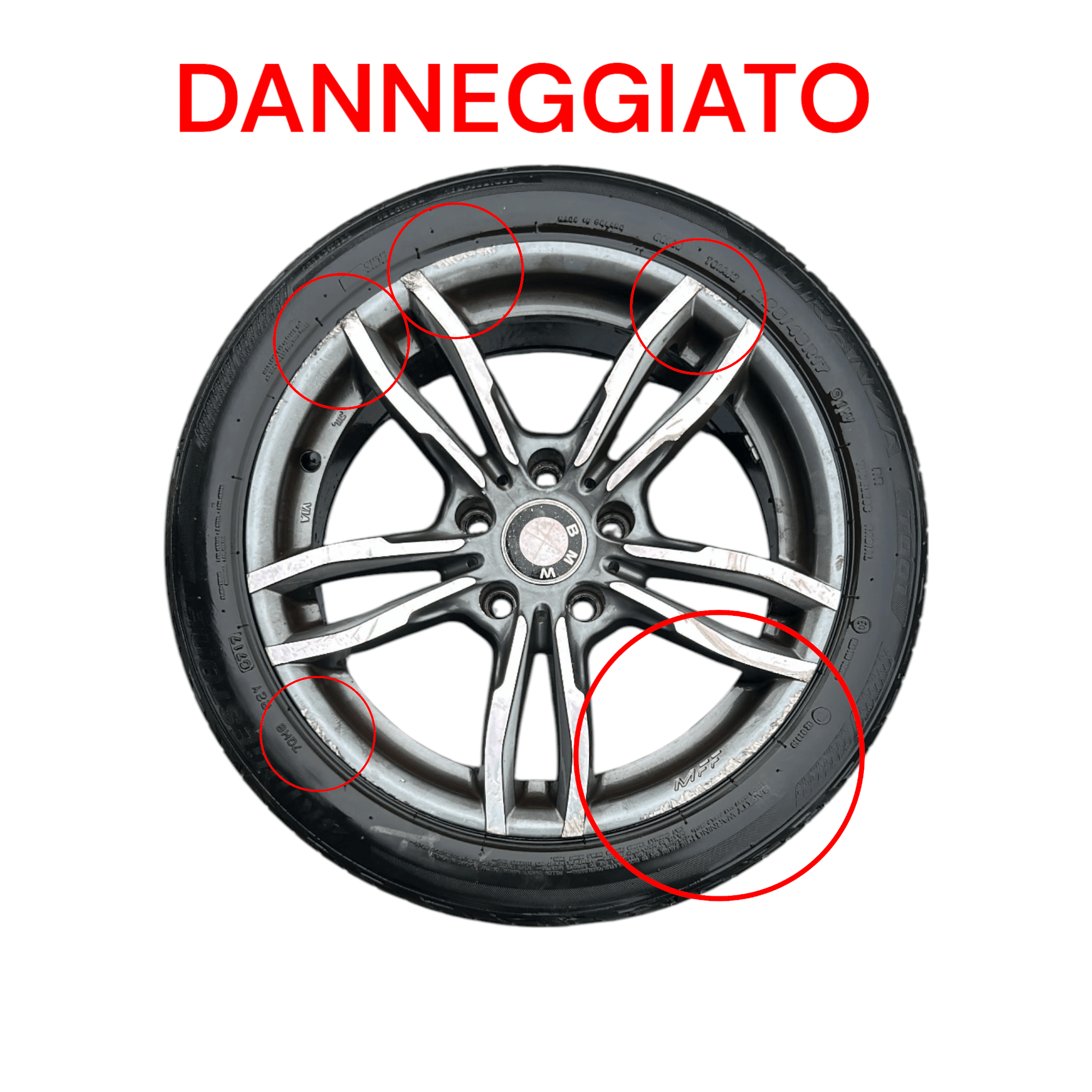 Set 4 Cerchi In Lega (DIAMANTATI) BMW Serie 1 (F20) (5 Fori / 225 / 45 R17) (2011 > 2019) - F&P CRASH SRLS - Ricambi Usati