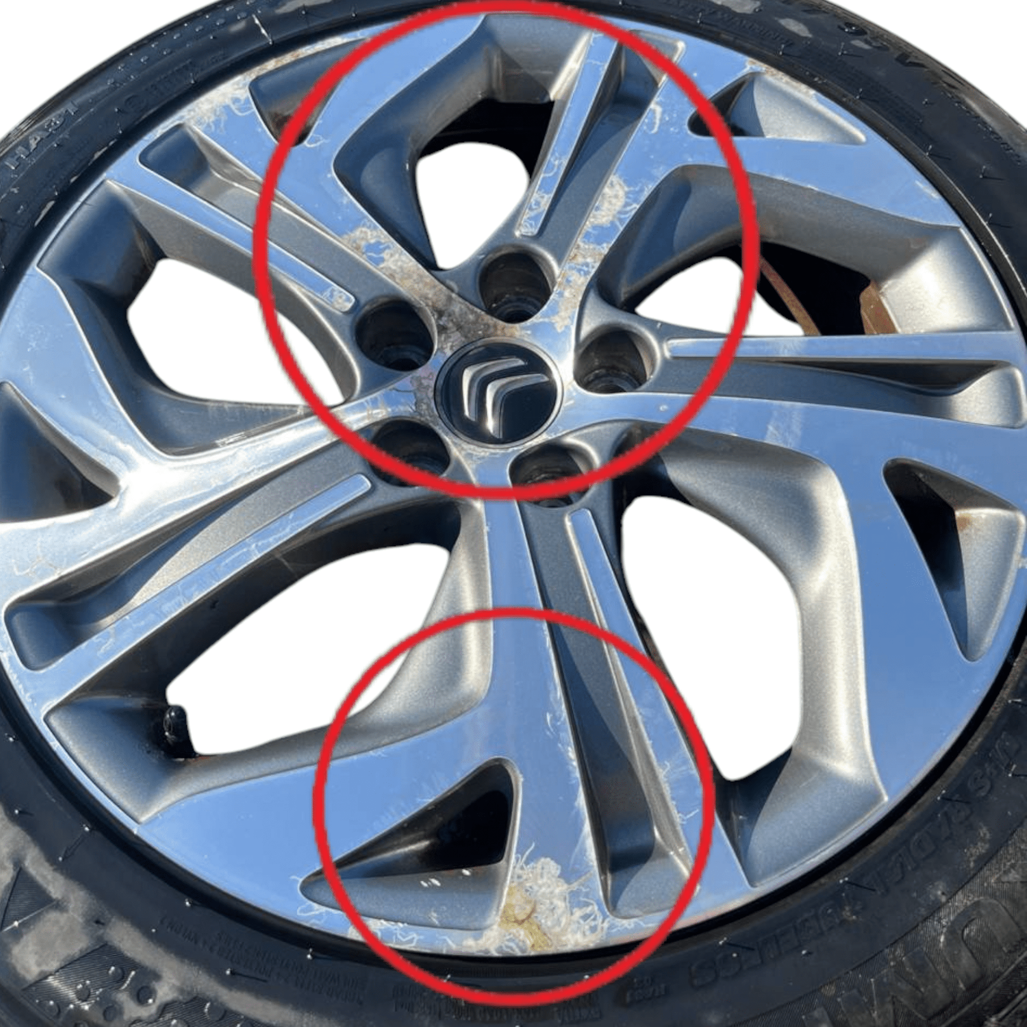 Set 4 cerchi in lega diamantati Citroen C4 Picasso (2013 - 2022) cod.9677090177 205 / 55 R17 - F&P CRASH SRLS - Ricambi Usati