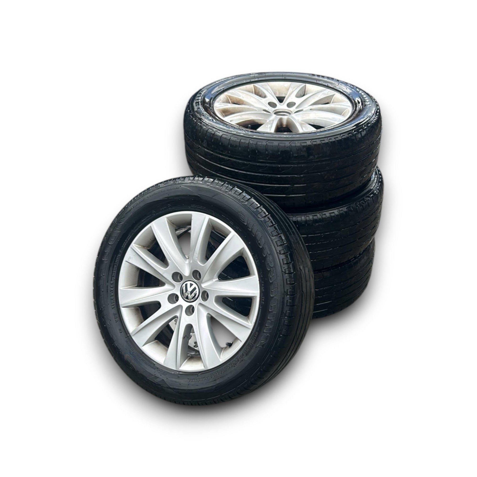 Set 4 Cerchi In Lega Volkswagen Tiguan (5N) cod.5N0601025M (5 Fori / 235 / 55 R17) (2007 > 2016) - F&P CRASH SRLS - Ricambi Usati