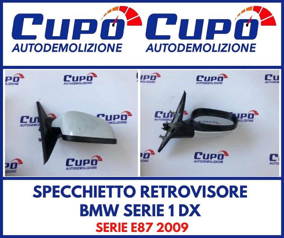 Specchietto Retrovisore Bmw Serie 1 Dx Serie E87 2009 - F&P CRASH SRLS - Ricambi Usati