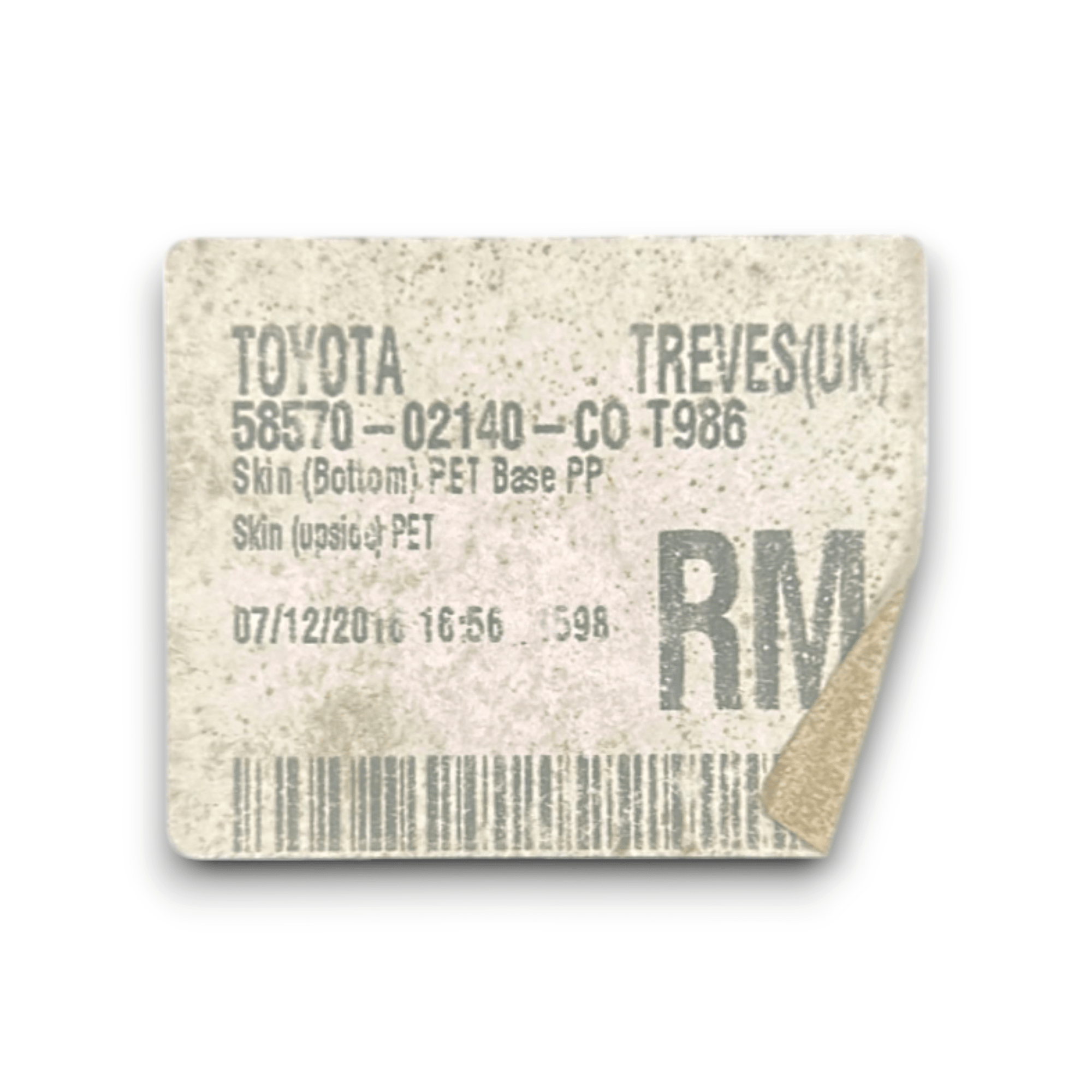 Tappeto / Ripiano Bagagliaio Copri Ruota Toyota Auris (2012 - 2018) cod.58570 - 02140 - CO - F&P CRASH SRLS - Ricambi Usati