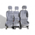 Tappezzeria / sedili completi in stoffa grigio Citroen Berlingo - Peugeot Partner (2008 - 2018) 3 posti - F&P CRASH SRLS - Ricambi Usati