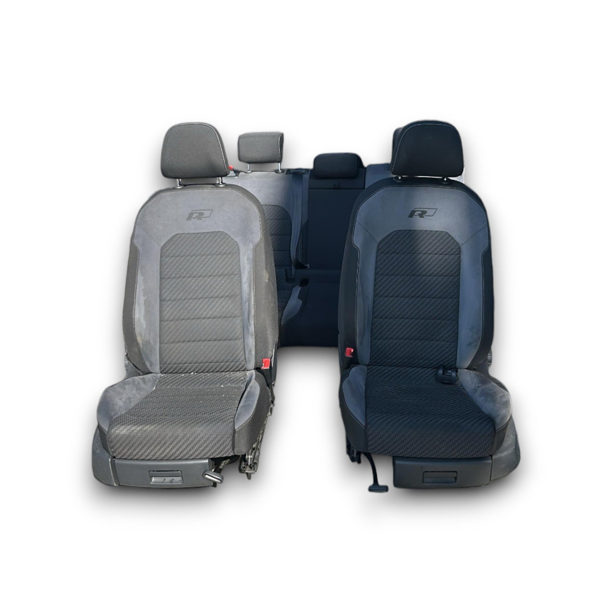 Tappezzeria / Sedili Grigia e Nera Volkswagen Golf 7.5 (R - Line) (2017 > 2021) Stoffa e Alcantara Con Sedili Riscaldabili - F&P CRASH SRLS - Ricambi Usati