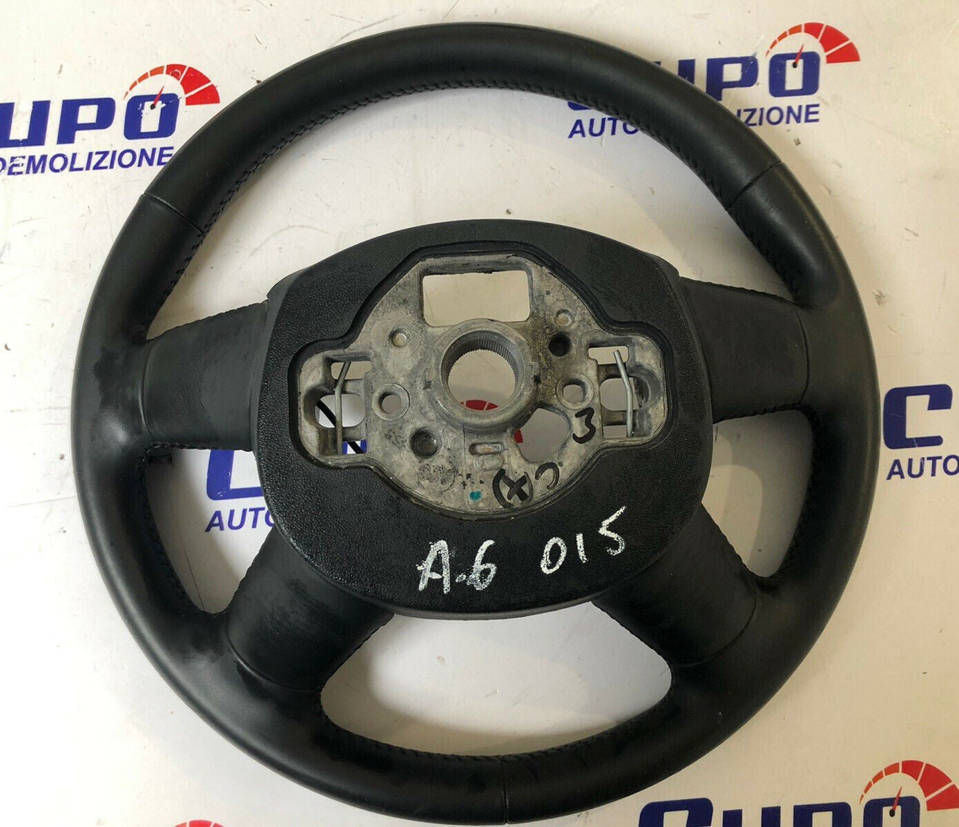 Volante Sterzo Pelle Multifunzione A6 2011 - 2018 Comandi 4 Razze 6110346 6166763 - F&P CRASH SRLS - Ricambi Usati
